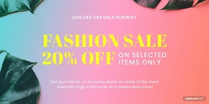 Basic Fashion Sale Blog Post Template