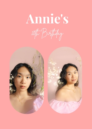 Free Pink Photo Booth Template to Edit Online