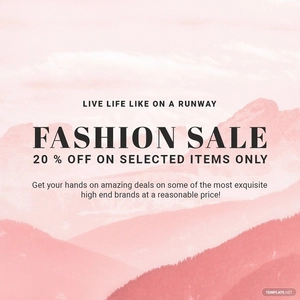 Blank Fashion Sale Instagram Post Template