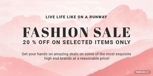 Blank Fashion Sale Blog Post Template