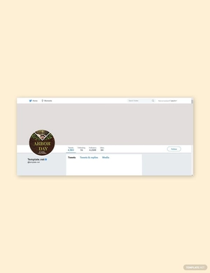 Arbor Day Twitter Profile Photo Template