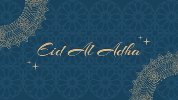 Free Eid Al Adha Calligraphy Background Template to Edit Online