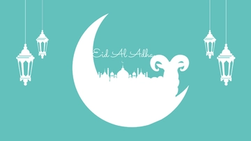 Free Simple Eid Al Adha Background Template to Edit Online