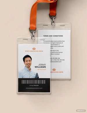 Association Membership ID Card Template