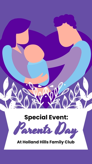 Free Parents Day Event Instagram Story Template to Edit Online