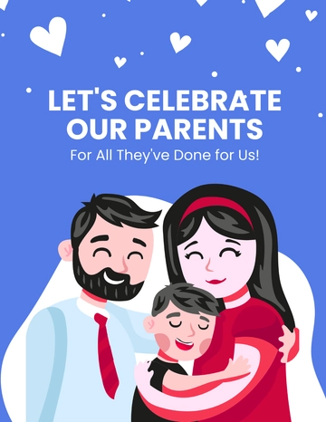 Free Parents Day Celebration Flyer Template to Edit Online