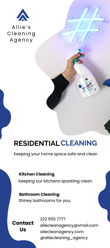 Free Clean Agency DL Card Template to Edit Online