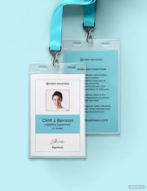 Logistics ID Card Template