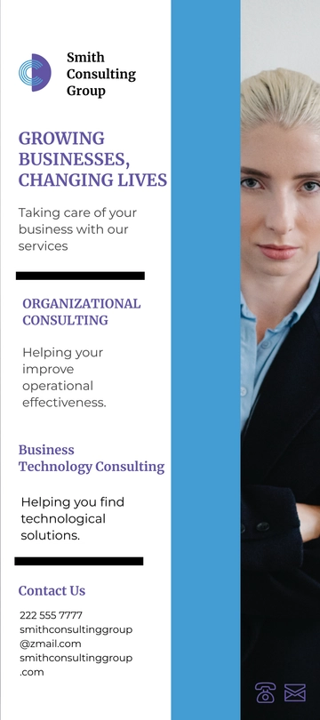 Free Modern Consultant DL Card Template to Edit Online