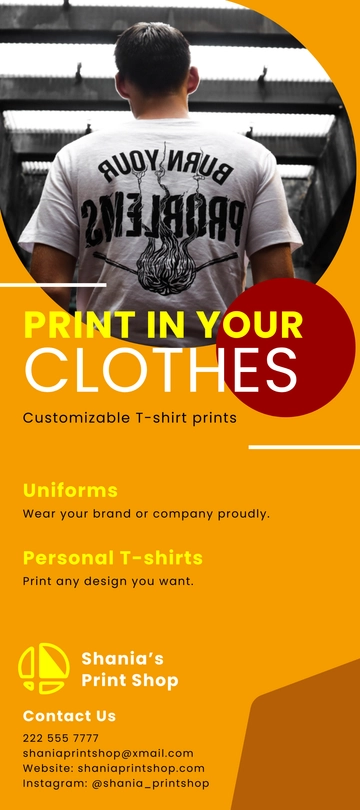 Free Print Shop DL Card Template to Edit Online Free Print Shop DL Card Template to Edit Online