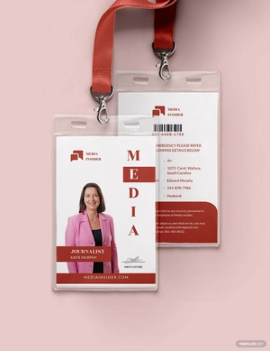 Media ID Card Template
