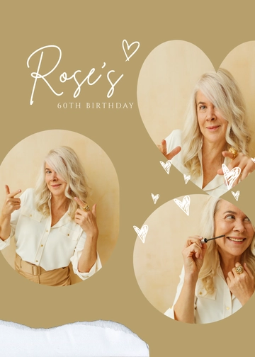 Free Rose Gold Photo Booth Template to Edit Online