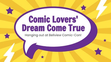 Free Comic Con Youtube Thumbnail Template to Edit Online