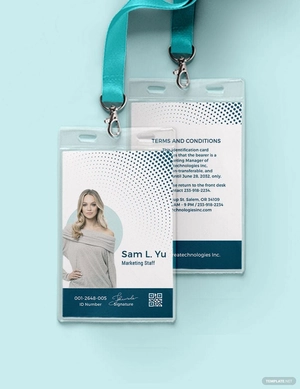 Modern Employee ID Card Template