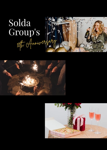 Free Anniversary Photo Booth Template to Edit Online