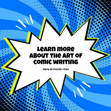 Free Comic Con Workshop Instagram Post Template to Edit Online