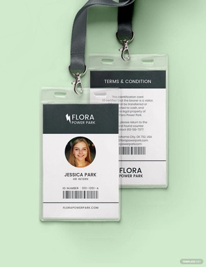 Park ID Card Template