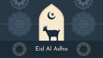 Free Eid Al Adha Poster Background Template to Edit Online