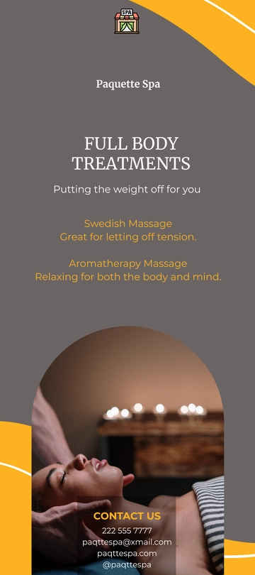 Free Spa Salon DL Card Template to Edit Online