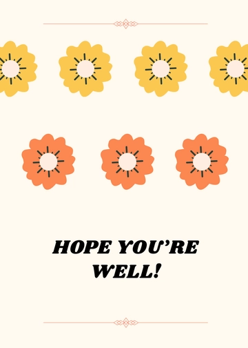 Free Get Well Soon Wish Card Template to Edit Online