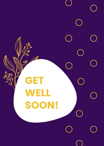 Free Get Well Soon Gift Card Template to Edit Online