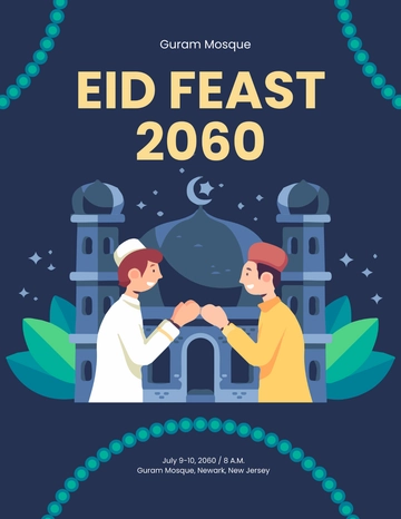 Free Eid Feast Flyer Template to Edit Online