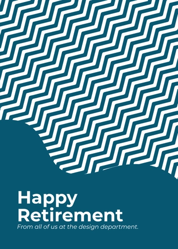 Free Coworker Retirement Card Template to Edit Online