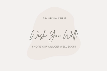 Free Simple Get Well Soon Card Template to Edit Online