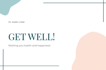 Free Happy Get Well Soon Card Template to Edit Online