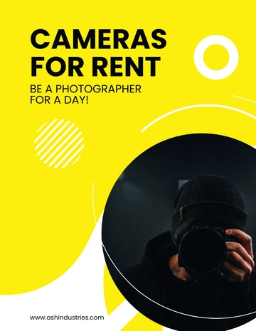 Free Camera Rental Flyer Template to Edit Online