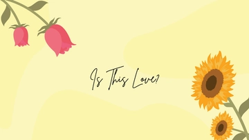 Free Sunflower and Roses Wallpaper Template to Edit Online