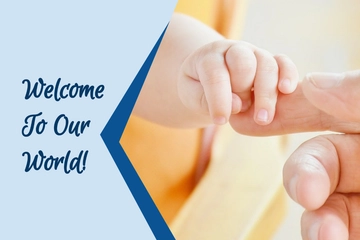 Free Welcome Baby Card Template to Edit Online