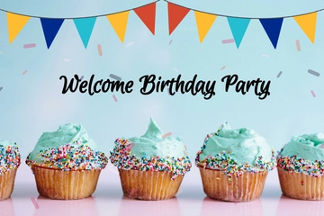 Free Welcome Birthday Card Template to Edit Online