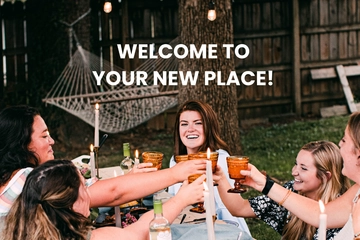 Free Welcome Party Card Template to Edit Online