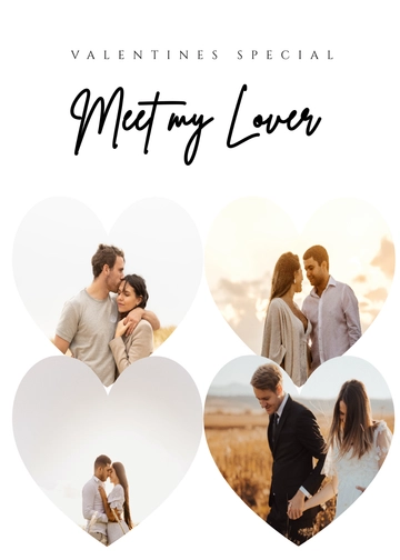 Free Love Photo Booth Template to Edit Online