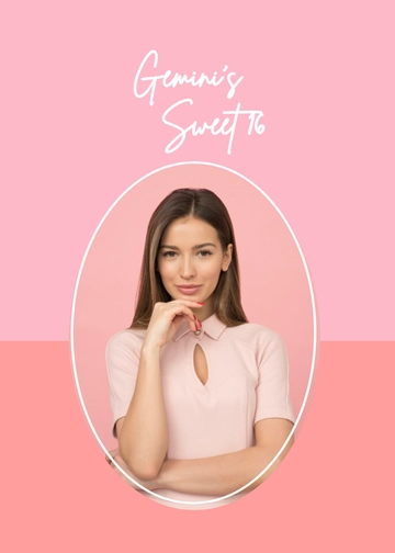 Free Sweet 16 Photo Booth Template to Edit Online