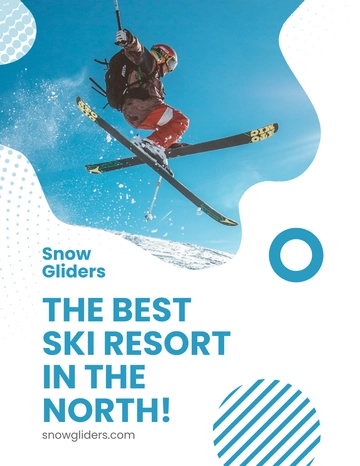 Free Ski Resort Flyer Template to Edit Online