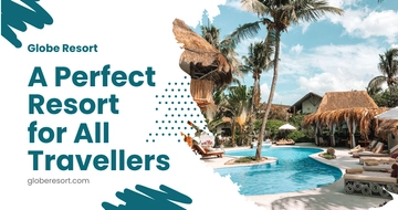 Free Travel Resort Facebook Post Template to Edit Online
