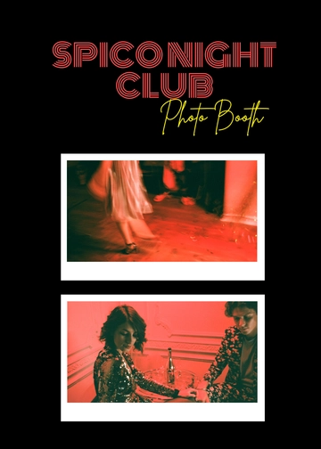 Free Nightclub Photo Booth Template to Edit Online