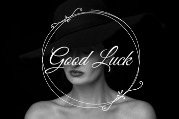 Free Elegant Good Luck Card Template to Edit Online