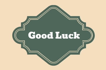 Free Vintage Good Luck Card Template to Edit Online
