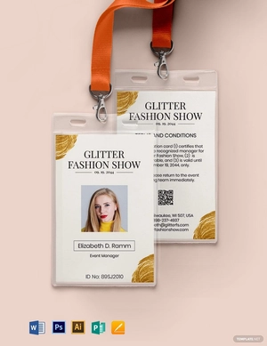 Sample Event ID Card Template