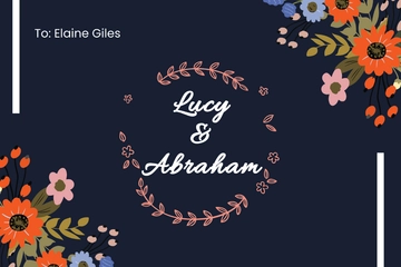 Free Wedding Note Card Template to Edit Online