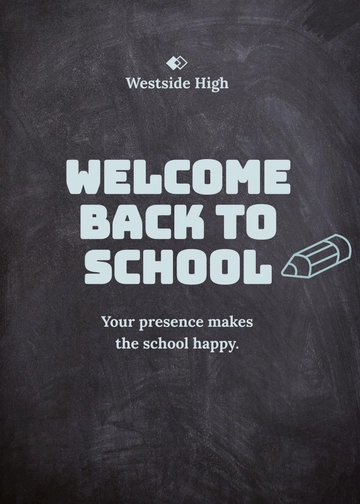 Free Welcome Back To School Card Template to Edit Online