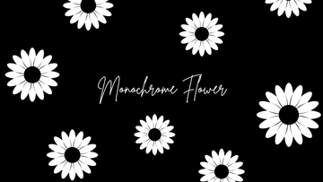 Free Black and White Sunflower Wallpaper Template to Edit Online
