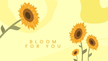 Free Sunflower Laptop Wallpaper Template to Edit Online