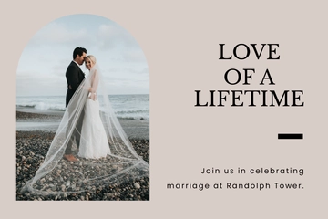 Free Blank Wedding Reception Card Template to Edit Online