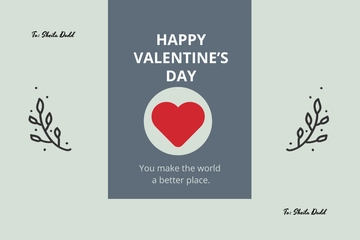 Free Elegant Love Card Template to Edit Online