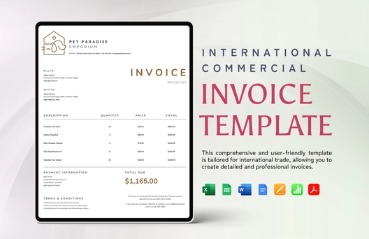 International Commercial Invoice Template