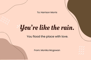 Free Cute Love Card Template to Edit Online